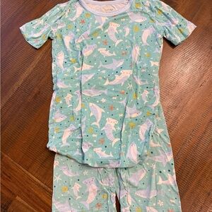 Little Sleepies Aqua Shark Pajama Set